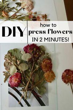 How to press flowers in a frame! DIY Flower Delivery