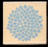 INKADINKADO rubber stamp PEONY wood mounted, Flower