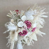 Dusty Rose Wedding Bouquet, Elegant Bridal, Ivory Wedding Bouquet, Classic Bouquet, Rose Gold Wedding Bouquet