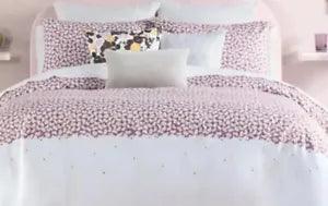 NEW Kate Spade Carnation Pink Floral Cotton Duvet Cover Set Full Queen