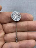 Vintage Kirk Sterling .925 Lily Flowers Floral Lapel Hat Stickpin Pin 26-5 *51