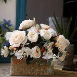 Silk rose/silk peony/small rose peony bouquet/wedding rose bouquet/wedding peony bouquet/rose peony bouquet/best for wedding designing