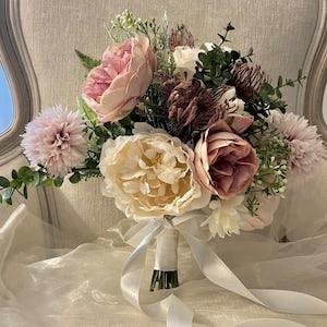 Vintage Rose and Peony Bouquet
