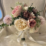 Vintage Rose and Peony Bouquet