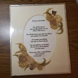 Vintage Pressed Dried Flowers Wall Art - To My MOTHER- 8x10 For all the Times...