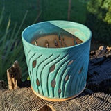 Green orchid pot, mothers day gift, housewarming gifts, birthday present, gifts for her, plant lover