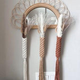 Boho Wall Hanging Vase for Dried Flowers, Macrame Flower Vase, Bud Vase, Wall Vase, Boho Decor, Indoor Plant Hanger, Pampas Vase