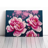 Magnetic Peony Flowers Canvas Print Wall Art Framed Picture Home Decor Large
