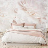 Bright Peony Wallpaper Peel and Stick | Light Peony Floral Art Wall Mural | Soft Peonies Bouquet Art Wallpaper