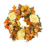 Fall Wedding Porch Peony Garland Artificial Flowers Front Door Wreath
