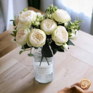 Artificial Silk Peony Rose Flower Bouquet, Handmade Flowers, Fake Flower, Home Decor, Wedding Flower Arrangements, Gifts For Her, Bridal