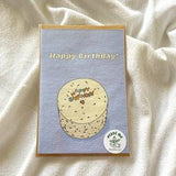 Birthday Card on Plantable Seed Paper w Personal Message -  Happy Birthday, Wild Flower Seed Card, Eco-Friendly Cards, HBD, Birthday Cake