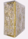 Antique Double Sided Art Nouveau Flower Carnation Dianthus Tile Hearth Piece