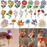 Wedding Crystal Rose Flower Brooch Pin Women Corsage Bridal Jewelry Wholesale