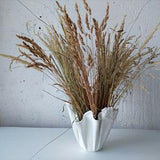 Scandinavian white vase. Flower growers gift. Handmade orchid pot.