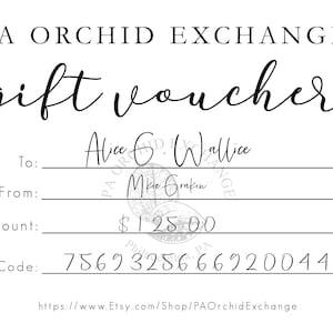 Gift Certificate | PA Orchid Exchange Gift Card