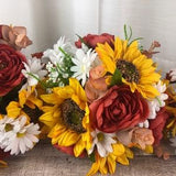 Rust Colored Bridal Bouquet, Sunflower Bouquet with Rust, Rustic Romance Bouquet, Rust Sunflower Country Charm Bridal Bouquet, Rust Bride