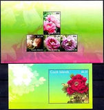Cook Is 2011 Peony Peonies Flowers Plants Nature 2 x m/s MNH