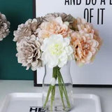 5pcs Beautiful Artificial Peony Flower Bouquet Home And Garden Wedding Decor NEW