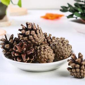 25PCS Christmas Artificial Natural Pine Cone Dried Flowers DIY Xmas Party Decors