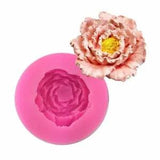 1pc Peony Flower Silicone Molds Rose Candle Mould Handmade Soap Pendant Moulds H