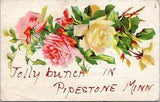 Postcard MN Pipestone - Jolly bunch in?? flowers carnation