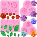 Rose Flower Peony Silicone Mold Wedding Cake Decorating Tools Chocolate Fondant