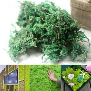 1Pack Artificial Moss Keep Dry Flower Green Plant Background Wall Garden Decor