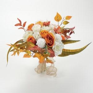 Artificial Silk Flower Head 24pcs Fall Material Package For DIY Wedding Toss Bouquets Combo Set Boho Table Vase Wreath Floral Arrangement