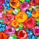 Ranunculus Painting Floral Original Art Flowers Impasto Oil Painting