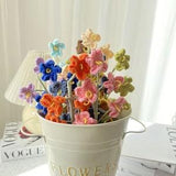 Forget Me Not Crochet Flowers, Crochet Flowers, Crochet Flower Bouquet, Handmade Flowers, Flower Bouquet, Gift for Her, Set of 3