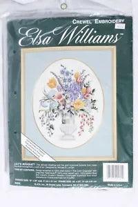 Elsa Williams Lily's Bouquet Crewel Embroidery Cross Stitch Kit Sealed