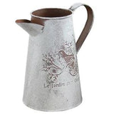 2 Pcs Rustic Floral Bucket Dried Tin Flower Wedding Decoration Dining Table