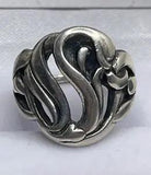 Vintage Sterling Silver Viking Craft Albert Horwig Calla Lily Flower Ring