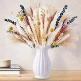 115pcs Dried Pampas Grass - Natural Pompas Grass Boho Dried Flowers 115pc-01