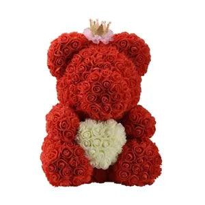 Flower Rose Teddy Bear Heart Birthday Mothers Day Gift Mum Love Anniversary Mom