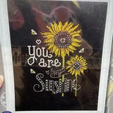 Lily & Val Design Works Counted Cross Stitch Picture Kit YOU ARE MY SUNSHINE