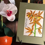 orchid, orchids, drawings, plants, wall hangings, mattes, horticulture, home decor, decoration