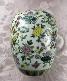 Chinese vase butterfly flowers vintage vase Peonies Lilacs