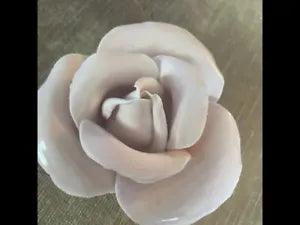 Ceramic 3D Flower Decor Room Porcelain Rose Peony Carnation Fl