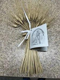 Harvest Dried Wheat Grass Sheaf Stalks Bundle Wall Hanging Unit