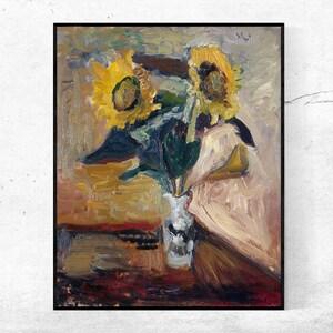 Vase_of_Sunflower-Henri Matisse,Home Office Decor,Matisse Poster,Giclee Print,Expressionism,Fauvism,Wall Art,Custom size available