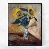 Vase_of_Sunflower-Henri Matisse,Home Office Decor,Matisse Poster,Giclee Print,Expressionism,Fauvism,Wall Art,Custom size available