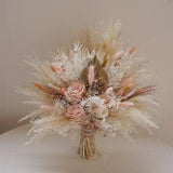Boho bridal bridesmaid pink Rose bouquet, arch arrangement, wedding Wedding dry flower bouquet center decoration, Boutonni¡§¡§res