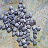 Matubo Ginkgo Leaf Bead 7.5 x 7.5mm, (80 beads) Polychrome Orchid,  Color# 94102JT