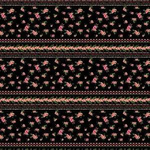 Soimoi Cotton Poplin Fabric Leaves & Peony Panel Printed Fabric-SHl