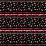 Soimoi Cotton Poplin Fabric Leaves & Peony Panel Printed Fabric-SHl