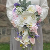 Cascading Wedding Bouquet, Wedding Bouquet, Bridal Bouquet, Bridesmaid Bouquet, Wedding Flower, Silk Flower, Artificial Flower