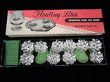 Vintage Penn Wax Works Floating Lites - Lily Pad Flower Candles - NOS