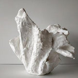 Scandinavian white abstract vase. Handmade orchid planter. Unique orchid pot.
